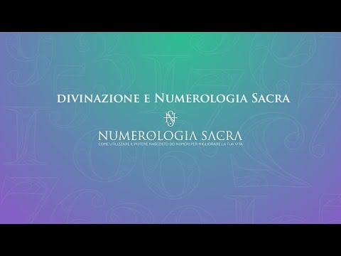 Divinazione e Numerologia Sacra
