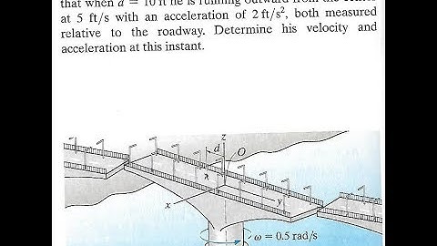 Dynamics - Relative Motion Using Rotating Axes Example 1
