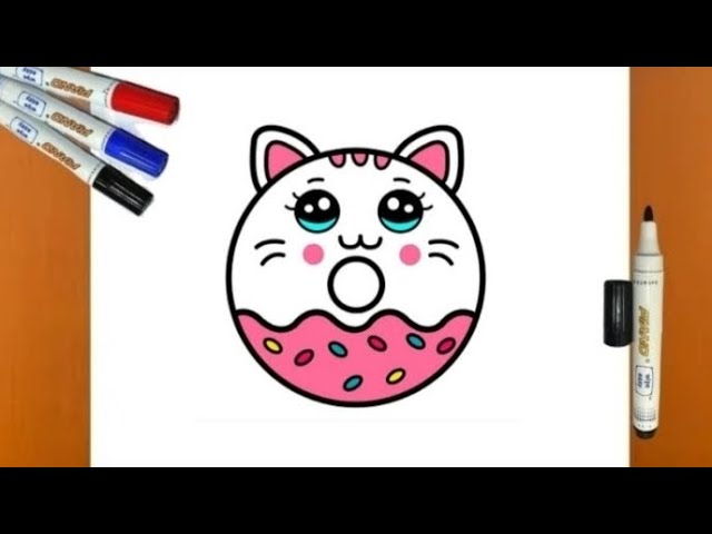 Donut kawaii - Desenho de ooeie - Gartic