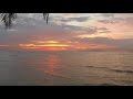 Amazing sunset on the Nathon Pier, Koh Samui. Time Lapse