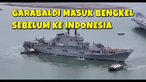 The aircraft carrier ordered by Indonesia, the Garibaldi, has now been taken to an Italian shipya...