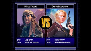 Stealth General VS Superweapon General [C&C Zero Hour Challenge] [Hard]