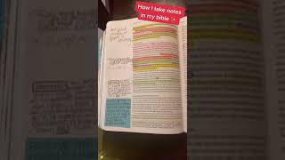 how i take notes in my bible | bible journaling how-to