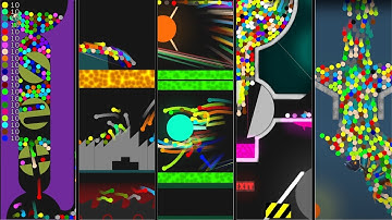 I made a 5 leg Marble Race in Unity! Will they survive?