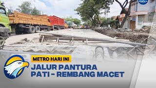 Perbaikan Jalan, Jalur Pantura Pati - Rembang Macet