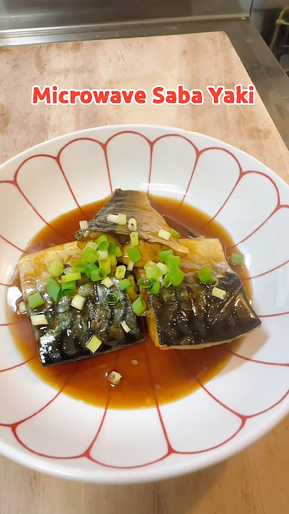 💥No grill? No problem! This cute little saba is ready in your microwave just 6 mins #cooking #saba
