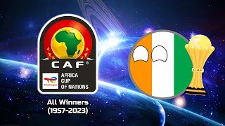 CAF Africa Cup of Nations | All Winners (1957-2023) [CountryBalls]