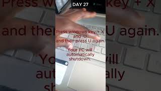 shortcut to shutdown pc (DAY 27) #stem #pc #programming #facts #shorts #trending