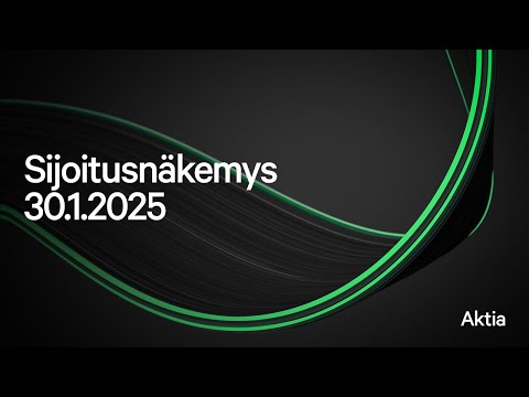 Sijoitusnäkemys 1/ 2025 - video from Aktia