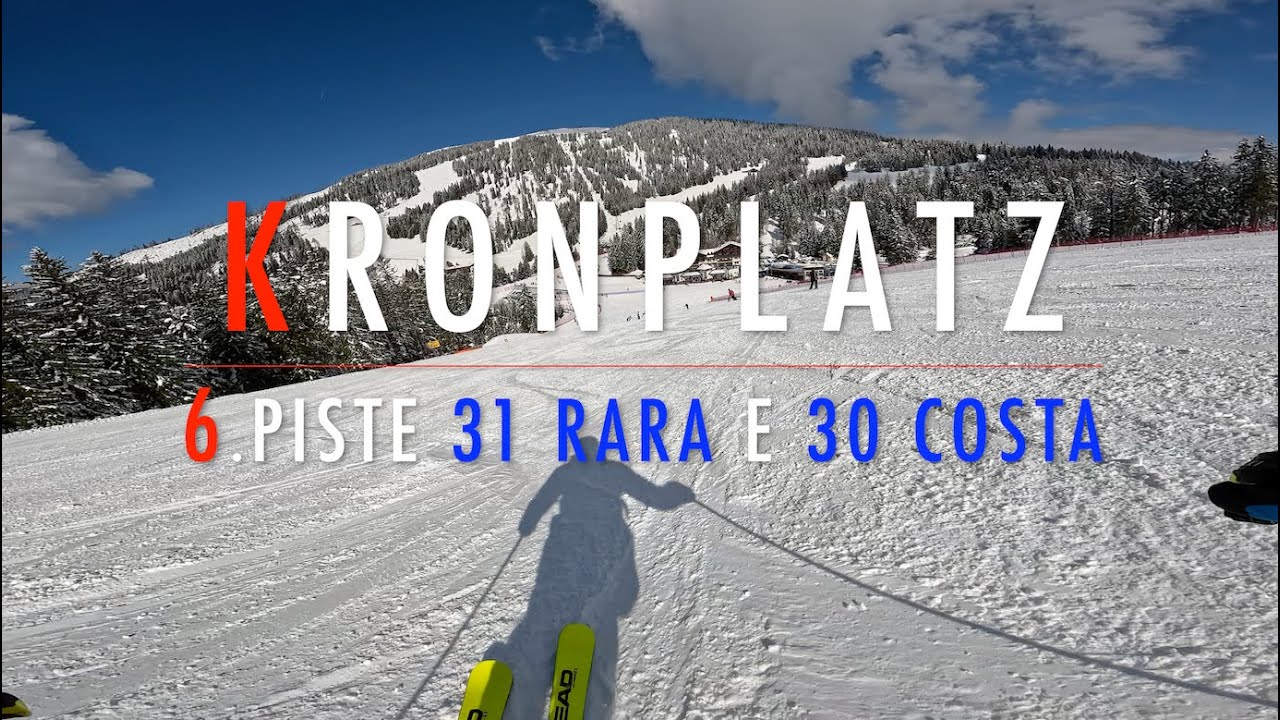 4K 🔴 KRONPLATZ SKI 🔴 6. Piste 31 Rara (blu) e 30 Costa (blu) 🔴 Day 2 🔴 7.3.2024