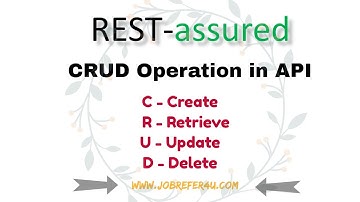 Rest Assured Tutorial 3 - Understanding of CRUD Operation in Rest API #restassured #crudoperations