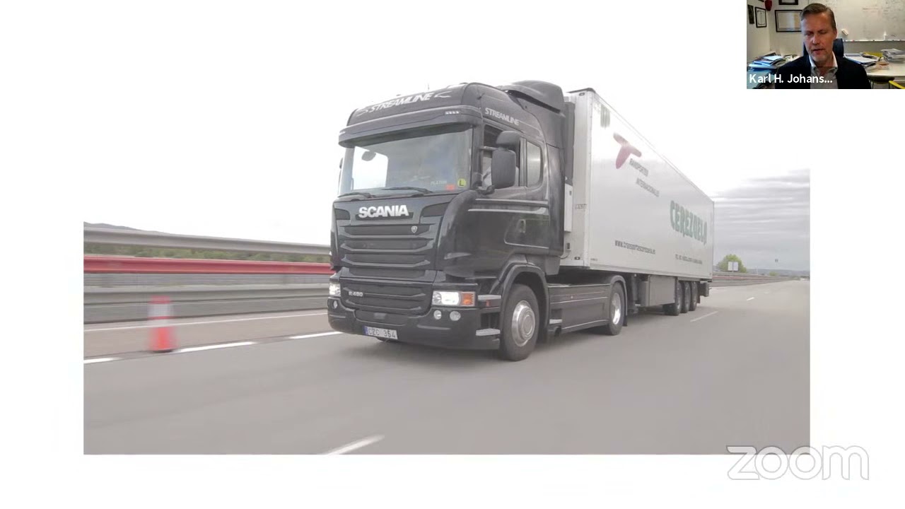 Karl Henrik Johansson's talk: Freight transport using automated truck platoons