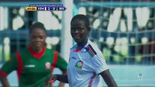 HIGHLIGHTS | KENYA 5-0 BURUNDI (NUSU FAINALI CECAFA WOMEN'S CHALLENGE CUP - 23/11/2019)