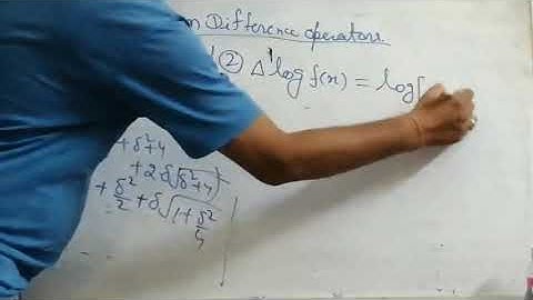3CE2-01, AEM, L-3, UNIT-1, Problems on Finite Difference Operators by Sunil Kumar Sharma