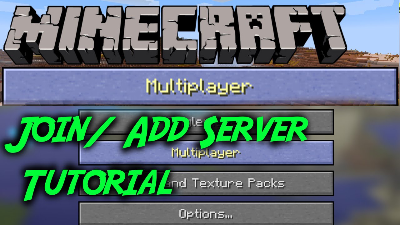 How To Join/ Add Server (Minecraft Beginner Tutorial) - YouTube