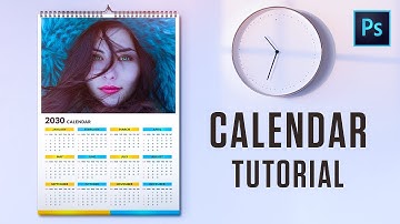 How To Design Wall Calendar From Scratch In Photoshop | PE110