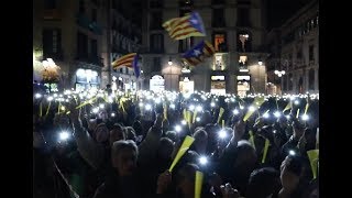 Catalanen demonstreren tegen opsluiting politici