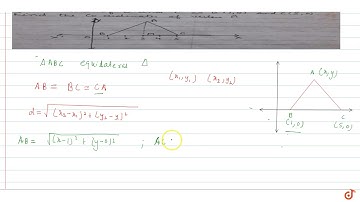 In Fig. , `deltaABC` is  an equilateral triangle with coordinates of `B` and `C`as `B(1,0)` and...