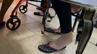 Insane Candid Home Attendant Shoeplay