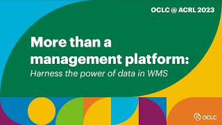More than a management platform: Harness the power of data in WMS