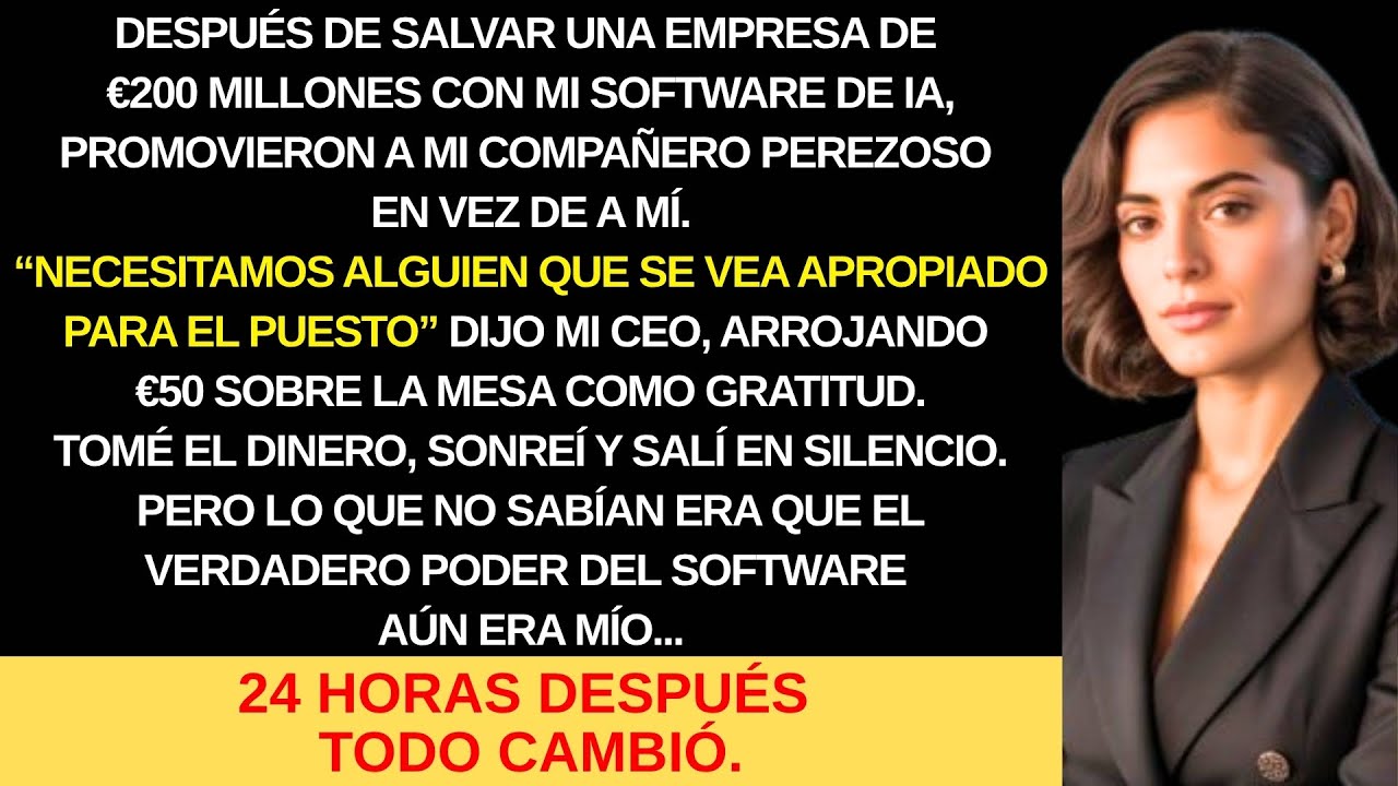 ME DIERON 50 EUROS DESPUÉS DE SALVAR UNA EMPRESA DE €200 MILLONES, PERO NO SABÍAN QUE YO...