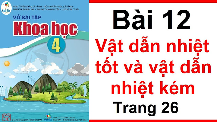 Giải vở bài tập khoa học lớp 4 bài 12 năm 2024