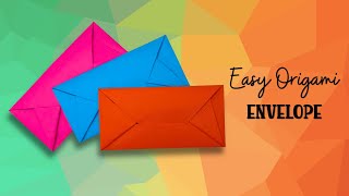 How To Make The Simplest Paper Envelope Without Scissors And Glue Easy And Fast Making
