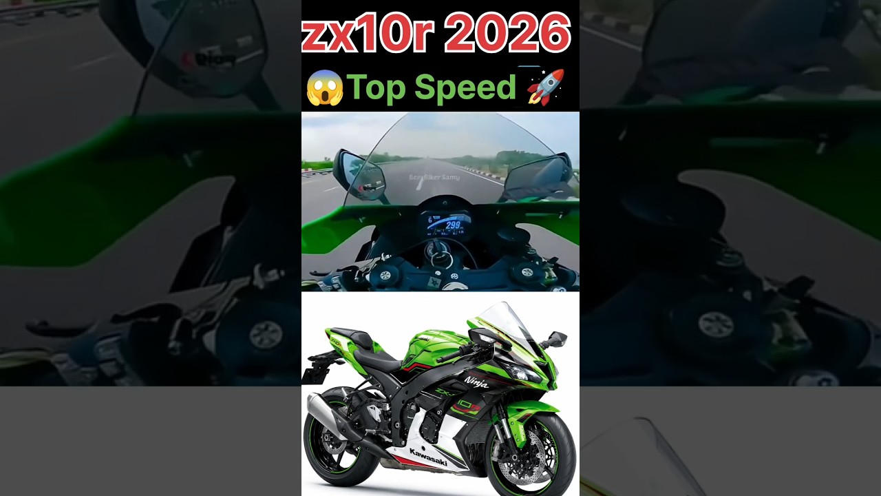 ZX-10R Hits 299 KM/H 😱 Ultimate Top Speed#shorts #zx10r #vairal