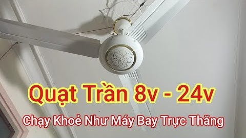 Quạt Trần 12v/24v Không Chổi Than 👉 Chạy Bền Quanh Năm Ngày Tháng - Shop Solar