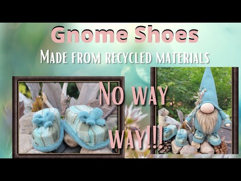 How to make darling DIY craft gnome shoes 2022 ❤️ 👞 👟 🥾 