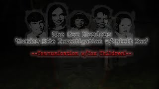 The Cox Murders - Murder Site Investigation Box