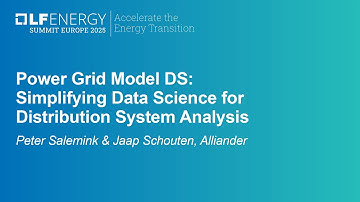 Power Grid Model DS: Simplifying Data Science for Distribution Sys... Peter Salemink & Jaap Schouten