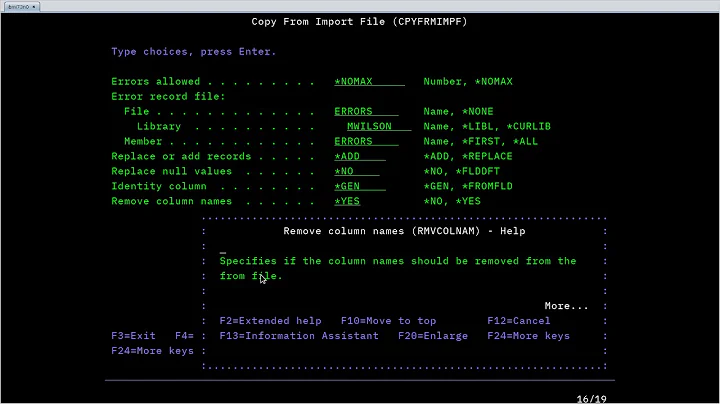 [004] IBM i (AS/400): Import CSV file into physical file