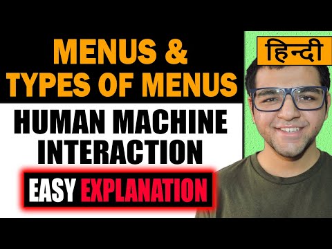 Menus and types of menus