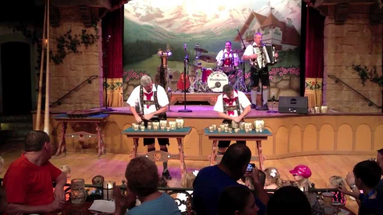 Biergarten Restaurant at Epcot's Germany - YouTube