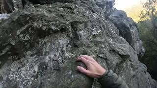 Rock Climbing - Moores Wall - Sentinel Buttress (5.5./4b) - Pitch 1 on Follow