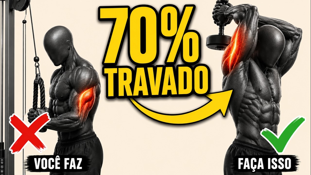 Seu TRÍCEPS Não Cresce? Esse Erro Bloqueia 70% do Crescimento (Corrija Hoje)