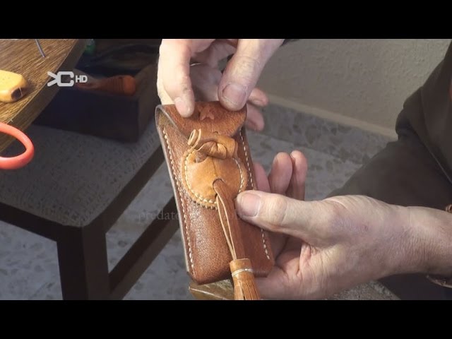 funda para navaja buck 112 o similares de piel cincelada 