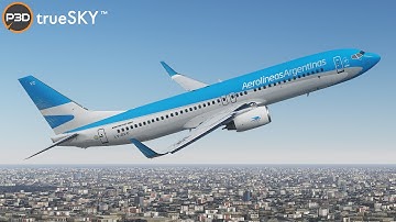 Prepar3D v5 | Flying to the end of the world (Ushuaia) | PMDG 737-800 NGXu | trueSKY