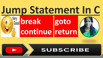 Jump Statements In C | break continue goto return |ratan agarwal it informer
