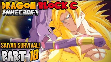 Minecraft: Dragon Block C: Saiyan Survival Challenge! - (Minecraft Mod) - Episode 18