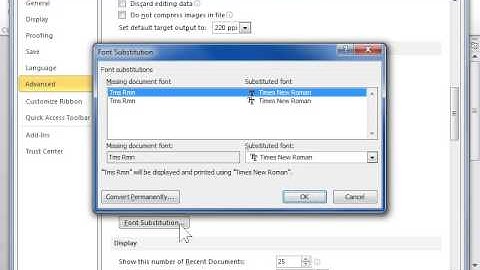 Change Fonts from Converted Documents - Word 2010