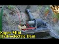 Microhydropower dam construction project  mini hydroelectric series 4