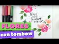 Creando flores con marcadores Tombow Brush Pens