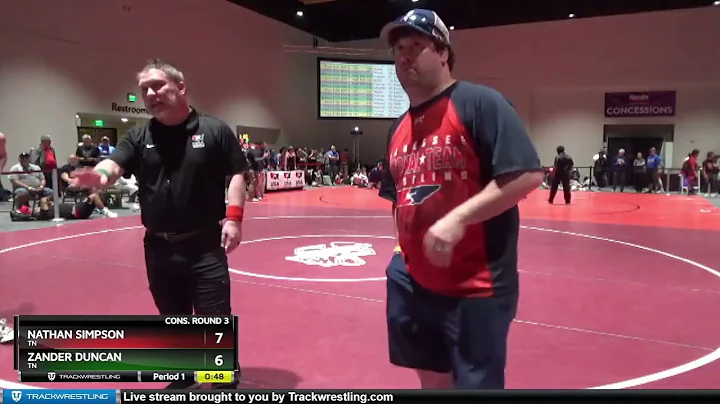 120 Lbs Cons. Round 3 - Zander Duncan, TN Vs Natha...