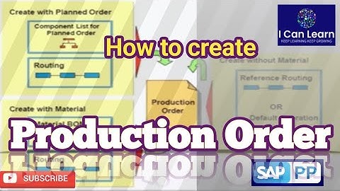 How to create Production order using MD04 & CO01