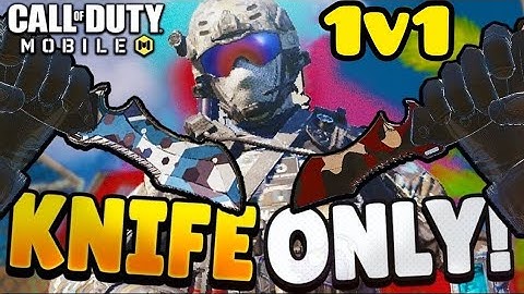 Knife only 1v1 challenge with my friend