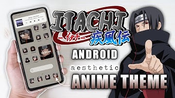 ⛩️ how to make an anime theme on your phone homescreen - uchiha itachi (aesthetic)