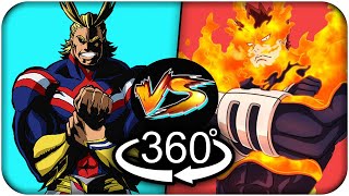 All Might Vs Endeavor Battle 360º Vr My Hero Academia Battles 360 Vr
