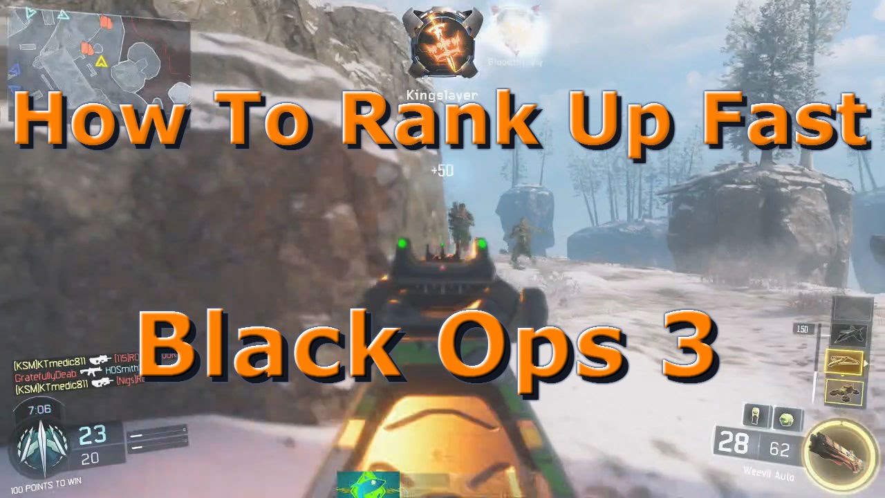 Black Ops 3 Rank Up Fast - YouTube
